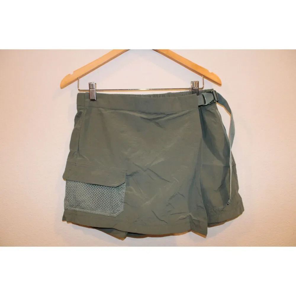 Outdoor Voices grayish green wrap skort shorts size medium